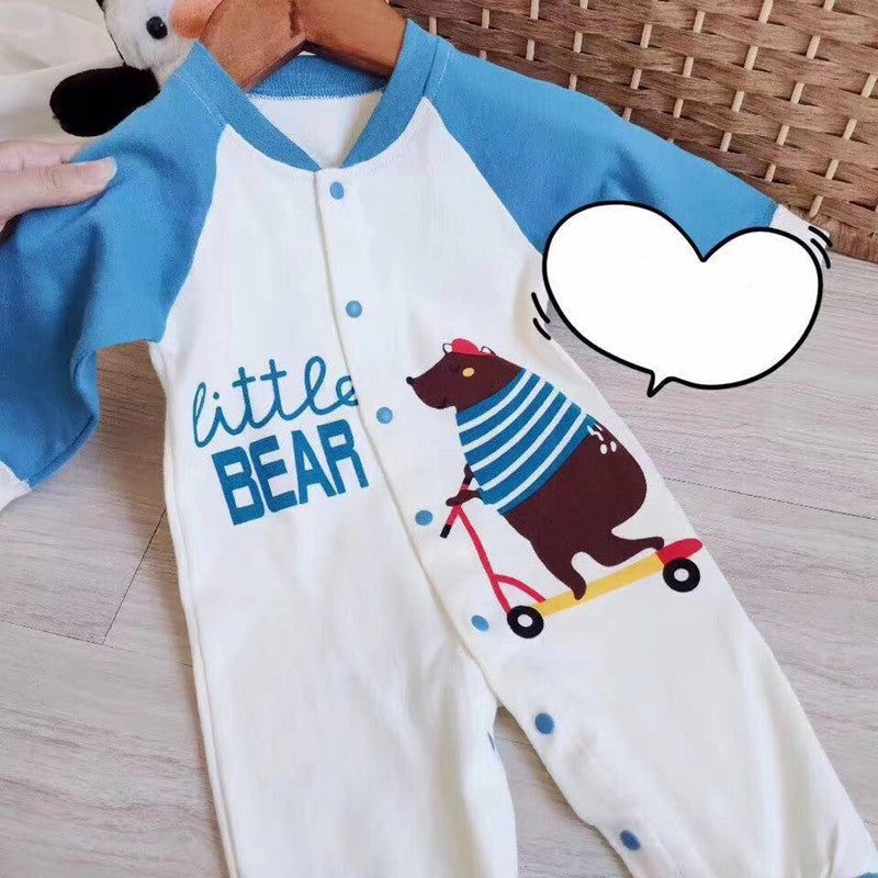 Newborn Baby One-Piece Romper Three-Month Baby Outing Clothes - [[{"value":"{{ Babyvera Babyvera  }}"}]]