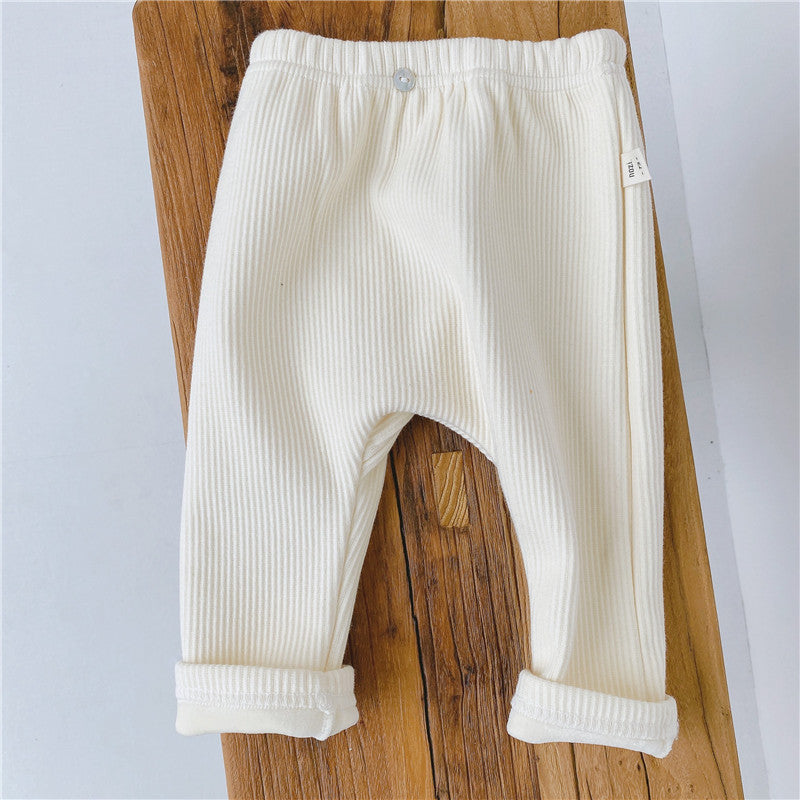 Autumn Baby Threaded Elastic Leggings Casual Trousers - [[{"value":"{{ Babyvera Babyvera  }}"}]]