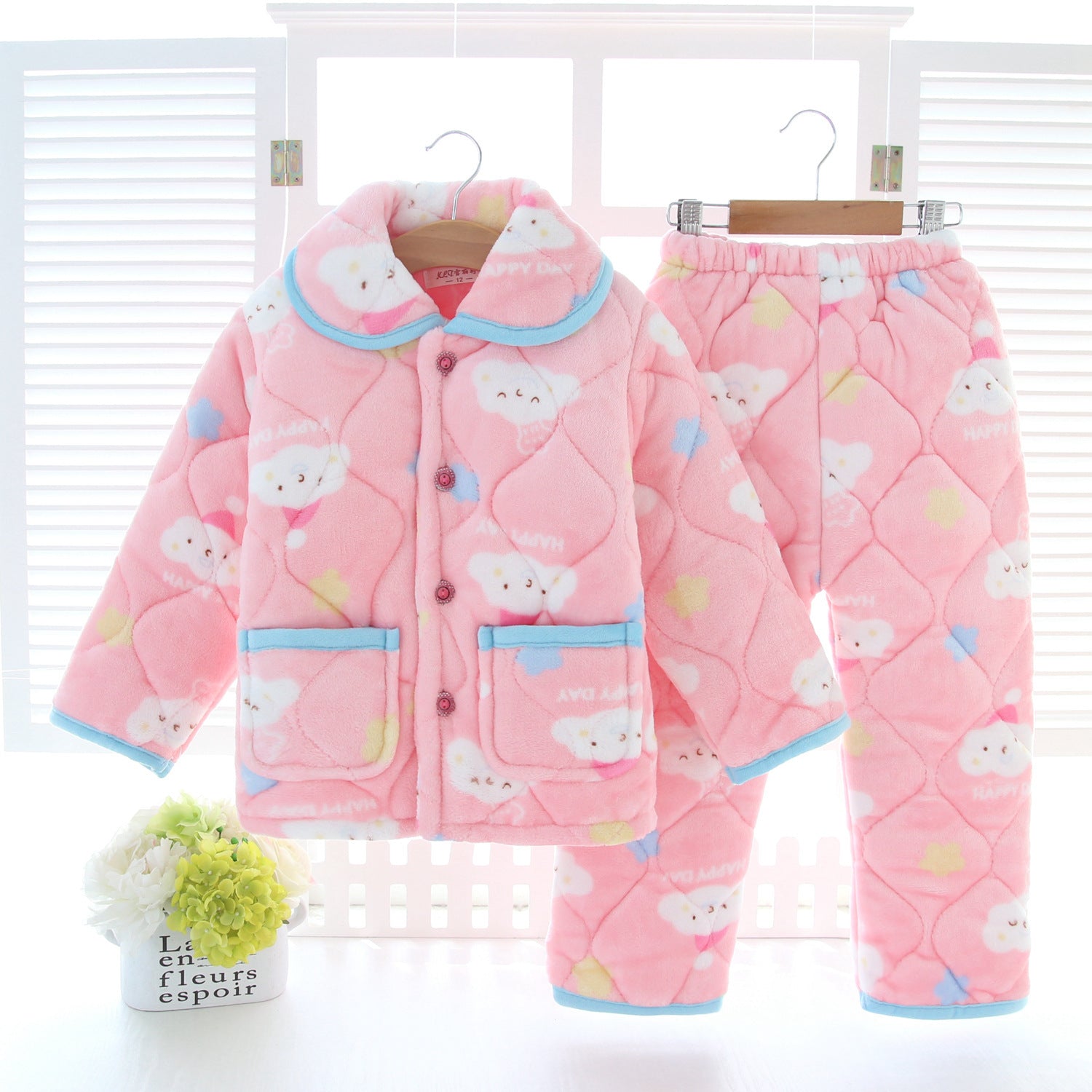 Children's warm pajamas set - [[{"value":"{{ Babyvera Babyvera  }}"}]]