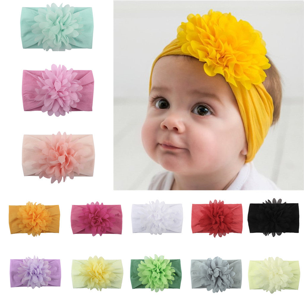 Creative Chiffon Flower Headband Baby Hair Accessories Cute Princess Headband - [[{"value":"{{ Babyvera Babyvera  }}"}]]