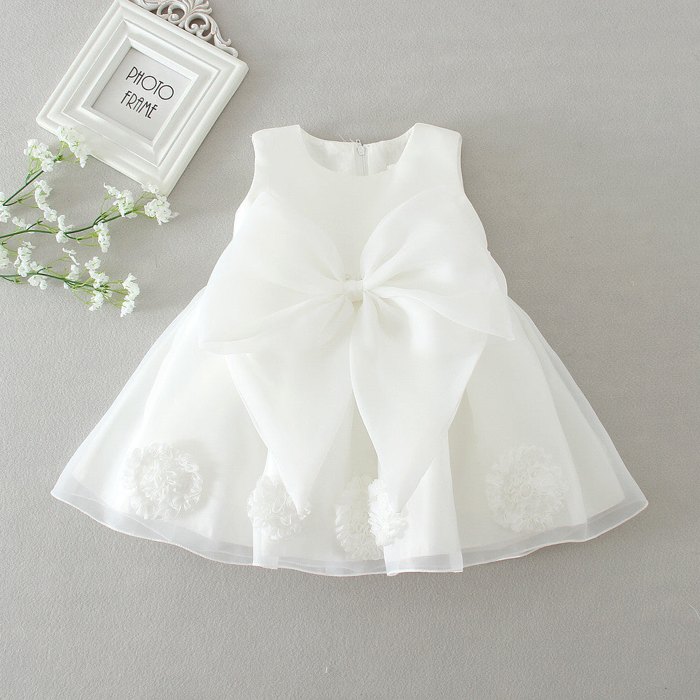 Maggie baby girl baby banquet Wedding Dress Skirt Girl Flower Princess Wedding Dress Dress Tutu - [[{"value":"{{ Babyvera Babyvera  }}"}]]