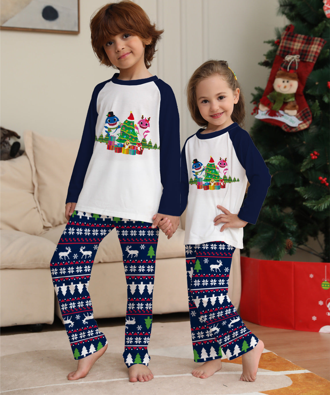 Family Matching Christmas Pajamas Set Xmas Long Sleeve Sleepwear Nightwear For Couples Kids Baby - [[{"value":"{{ Babyvera Babyvera  }}"}]]