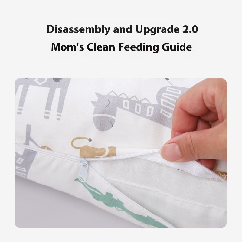 Pregnancy Pillow Breathable Waist Support Washable Multifunctional Baby Nursing Pillow - [[{"value":"{{ Babyvera Babyvera  }}"}]]