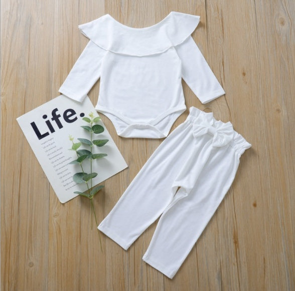 Pullover European And American Baby Romper Pure Cotton Pure Color Virgin Pajamas - [[{"value":"{{ Babyvera Babyvera  }}"}]]