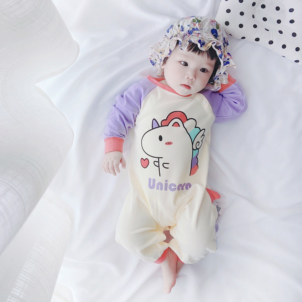 Newborn Baby One-Piece Romper Three-Month Baby Outing Clothes - [[{"value":"{{ Babyvera Babyvera  }}"}]]
