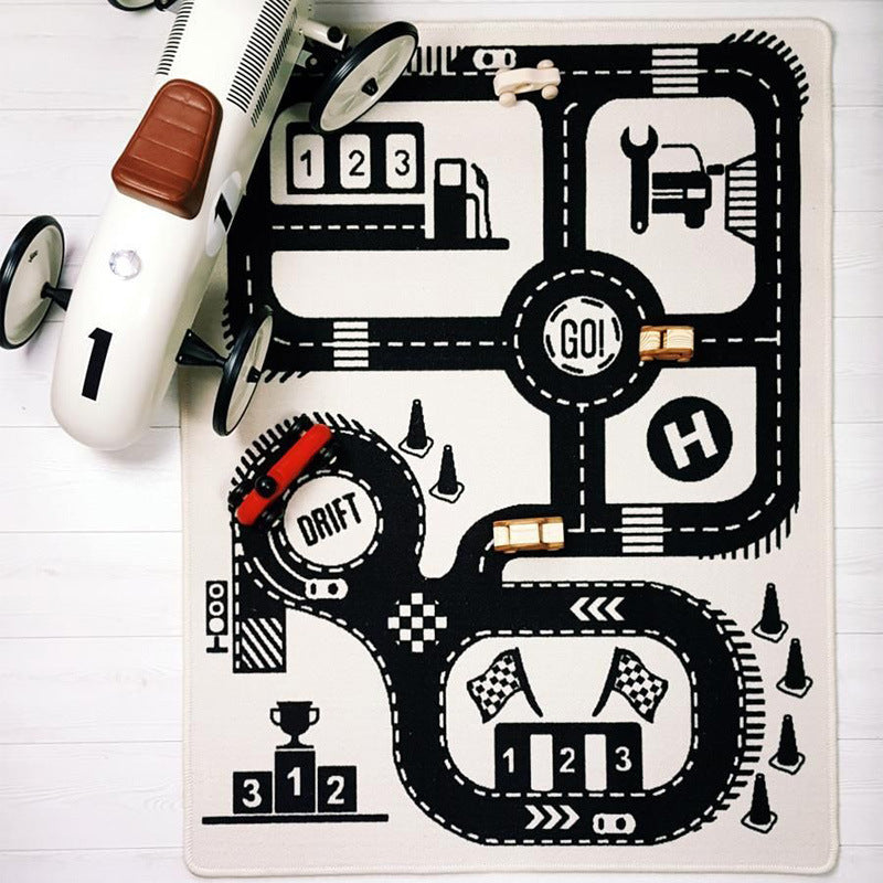 Highway Kids' Play Mat 100 Cotton Canvas - [[{"value":"{{ Babyvera Babyvera  }}"}]]