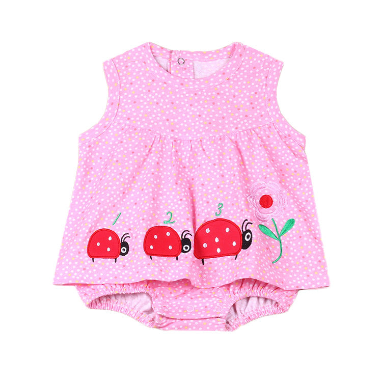 Karatva Girls Dress Summer Summer Summer Baby Princess Dress Skirt Skirt Conjoined 0-1 Years Old Female Baby Summer - [[{"value":"{{ Babyvera Babyvera  }}"}]]