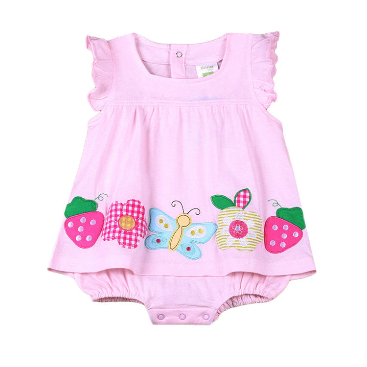 Karatva Girls Dress Summer Summer Summer Baby Princess Dress Skirt Skirt Conjoined 0-1 Years Old Female Baby Summer - [[{"value":"{{ Babyvera Babyvera  }}"}]]