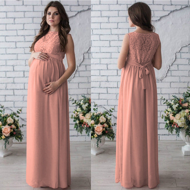 Lace Sleeveless Maternity Dress - [[{"value":"{{ Babyvera Babyvera  }}"}]]