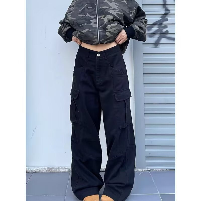 High-street Vintage Relaxed-fit Wide-leg Casual Pants - [[{"value":"{{ Babyvera Babyvera  }}"}]]
