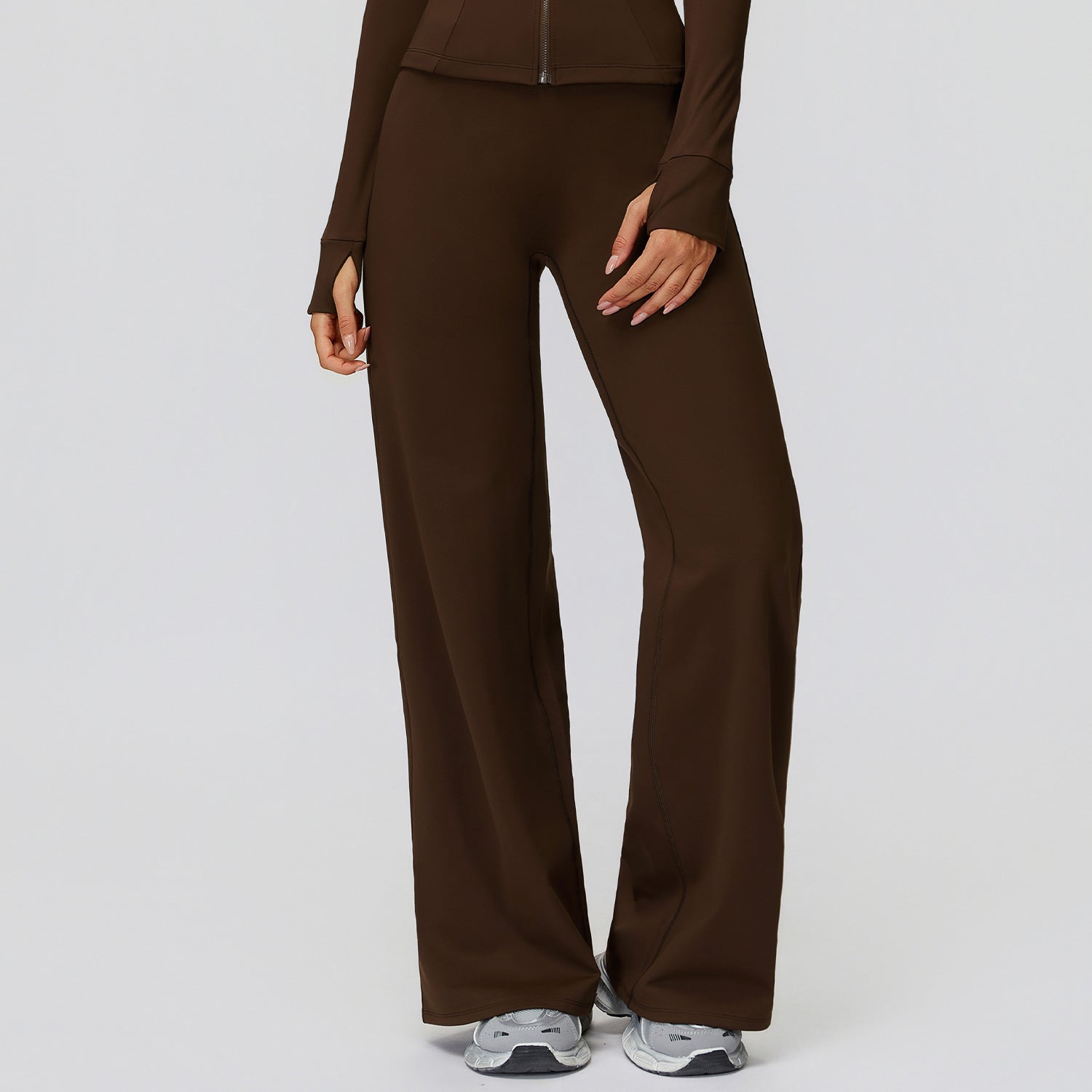 Casual Versatile Trousers Fleece-lined Keep Warm High Waist Wide-leg Trousers - [[{"value":"{{ Babyvera Babyvera  }}"}]]