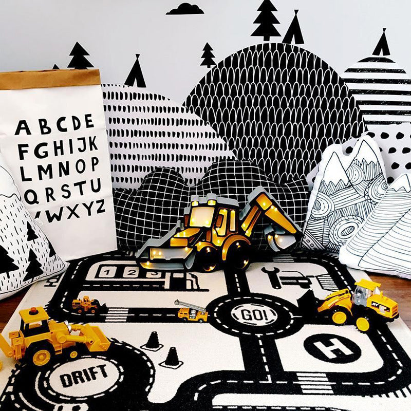 Highway Kids' Play Mat 100 Cotton Canvas - [[{"value":"{{ Babyvera Babyvera  }}"}]]