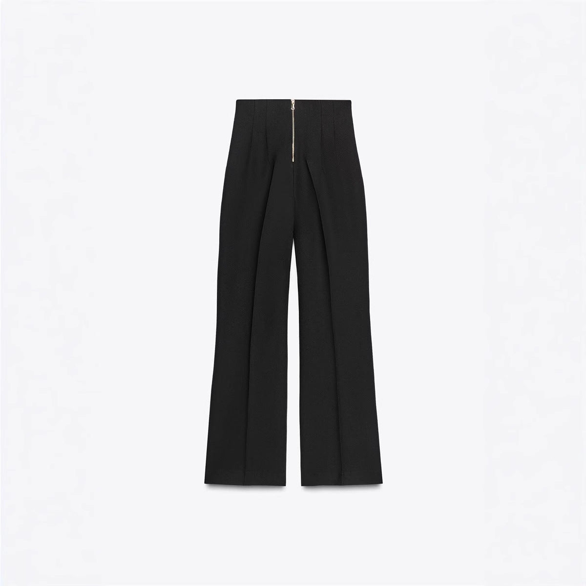 Retro Fashion Versatile Slimming High-waisted Pants With Zip Decoration - [[{"value":"{{ Babyvera Babyvera  }}"}]]