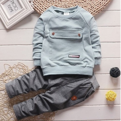 Toddler Baby Clothes Children Suit 0-3 Years Old Suit  Pants Children's Sportswear Boys Girls Children's Clothing Brand - [[{"value":"{{ Babyvera Babyvera  }}"}]]