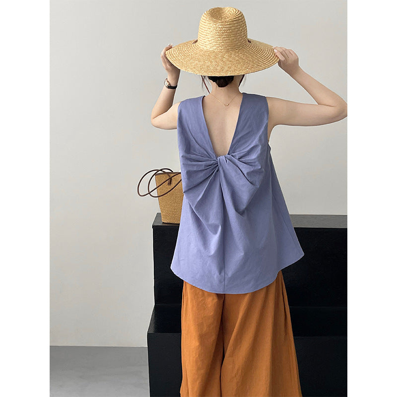 Sleeveless Shirt Loose Mid-length Top - [[{"value":"{{ Babyvera Babyvera  }}"}]]