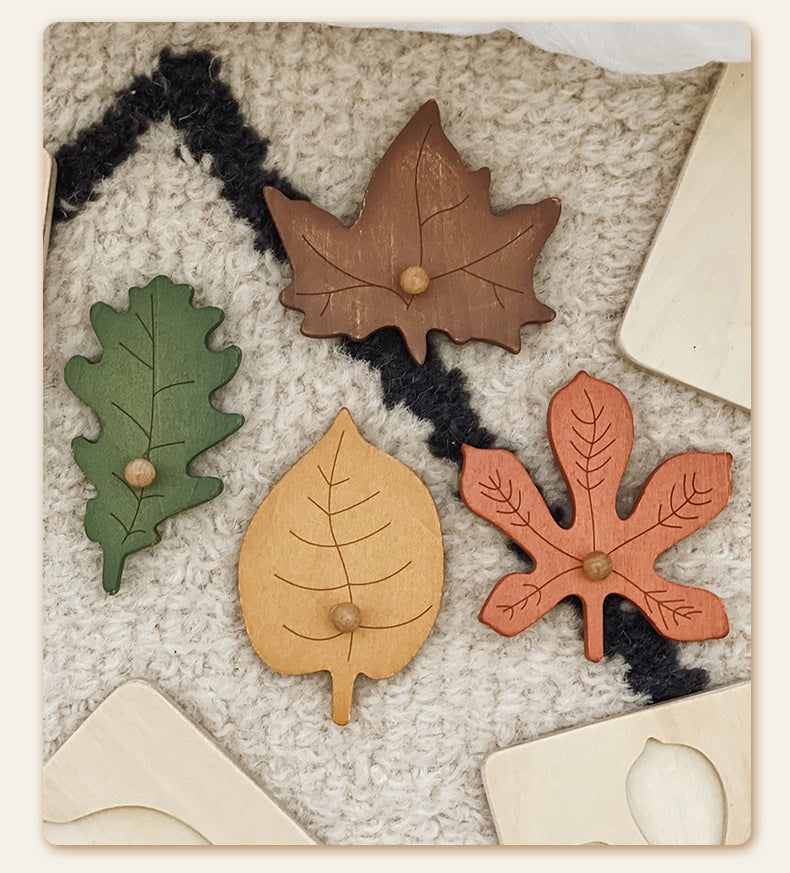 Leaf Panel Puzzle Montessori Early Education - [[{"value":"{{ Babyvera Babyvera  }}"}]]