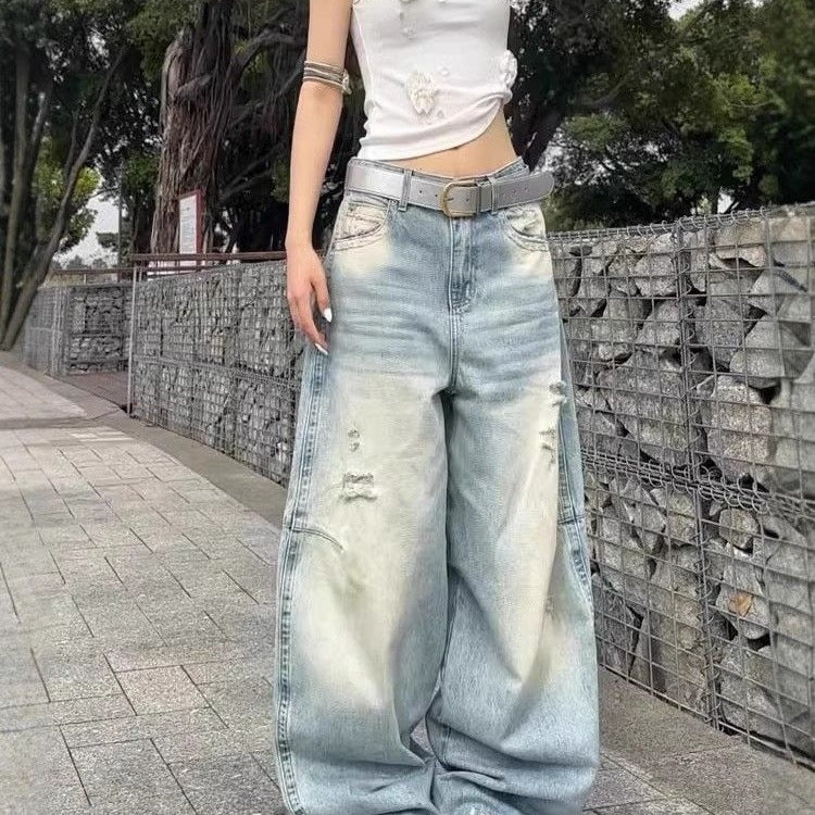 Loose Slimming High-waisted Straight-leg Casual Floor-length Pants - [[{"value":"{{ Babyvera Babyvera  }}"}]]
