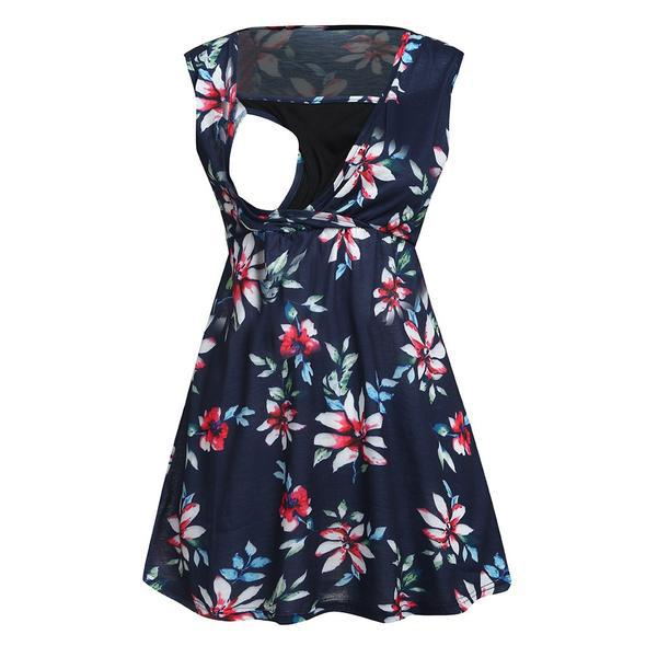 Pregnant Women Floral Printed Vest Maternity - [[{"value":"{{ Babyvera Babyvera  }}"}]]