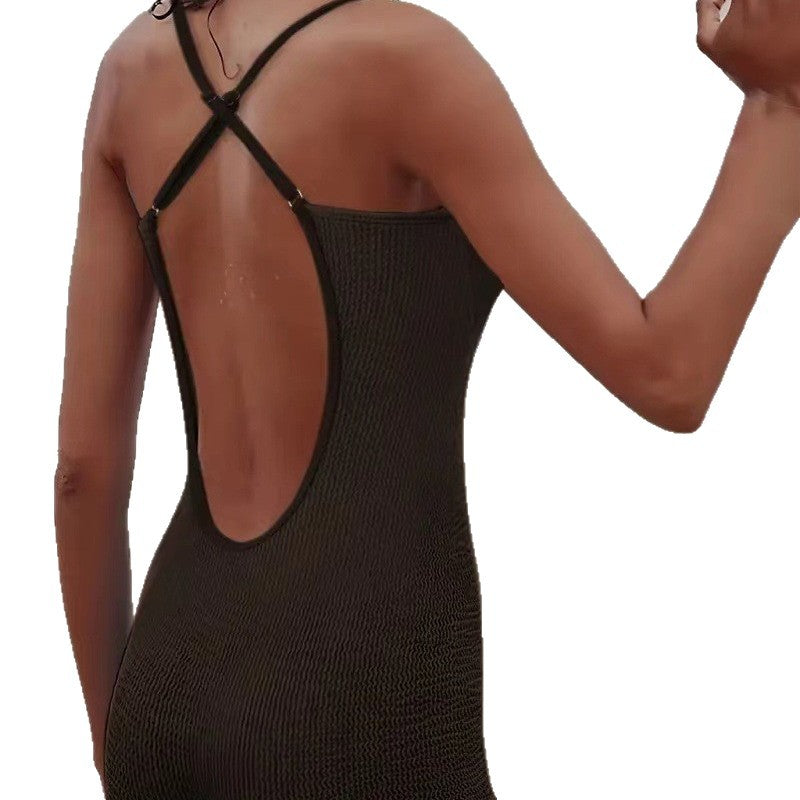 One-piece Women's Sling Slim Fit Backless Design Swimsuit - [[{"value":"{{ Babyvera Babyvera  }}"}]]