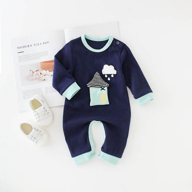Baby one-piece romper cotton baby - [[{"value":"{{ Babyvera Babyvera  }}"}]]