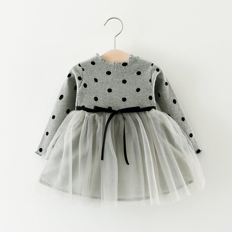 Foreign Children Years Of Foreign Trade Explosion Of Baby Cotton Long Sleeved Dress Korean Princess Dress Girls. - [[{"value":"{{ Babyvera Babyvera  }}"}]]