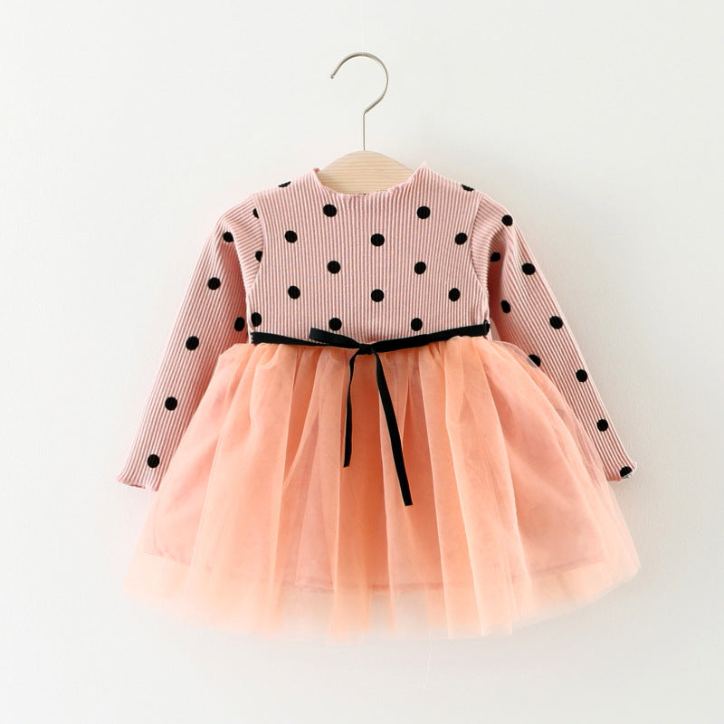 Foreign Children Years Of Foreign Trade Explosion Of Baby Cotton Long Sleeved Dress Korean Princess Dress Girls. - [[{"value":"{{ Babyvera Babyvera  }}"}]]