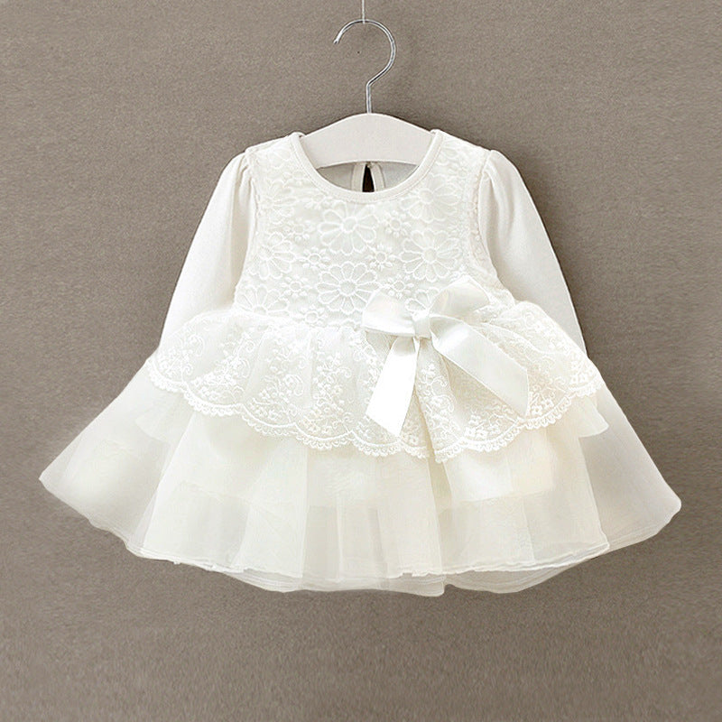 Baby clothing lace princess dress dress 0-12 months of spring and autumn direct manufacturers - [[{"value":"{{ Babyvera Babyvera  }}"}]]