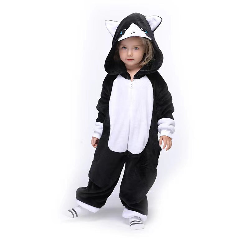 Flannel Children's Animal One-piece Pajamas - [[{"value":"{{ Babyvera Babyvera  }}"}]]