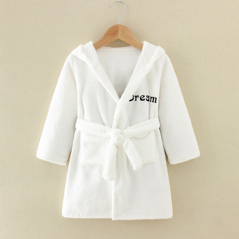 Cartoon Home Clothes Nightgown Bathrobe Children Pajamas Flannel - [[{"value":"{{ Babyvera Babyvera  }}"}]]
