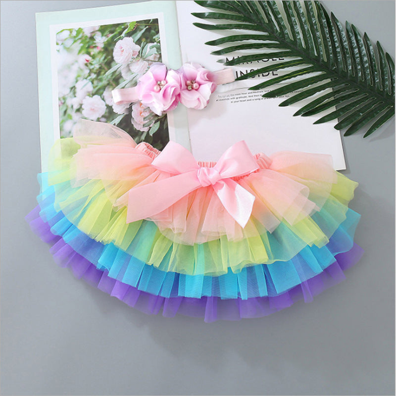 Net yarn half-length skirt children's skirt - [[{"value":"{{ Babyvera Babyvera  }}"}]]