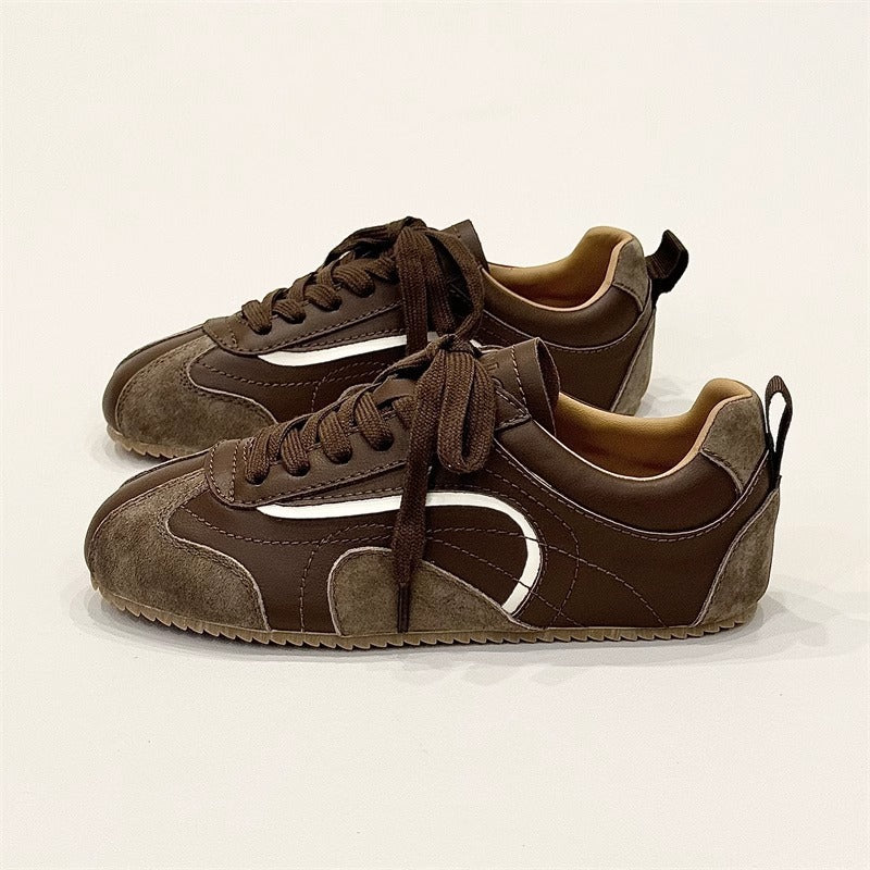 Women's New Arrival Retro Color-Block Flat Derbies All-Match Casual Sneakers - [[{"value":"{{ Babyvera Babyvera  }}"}]]