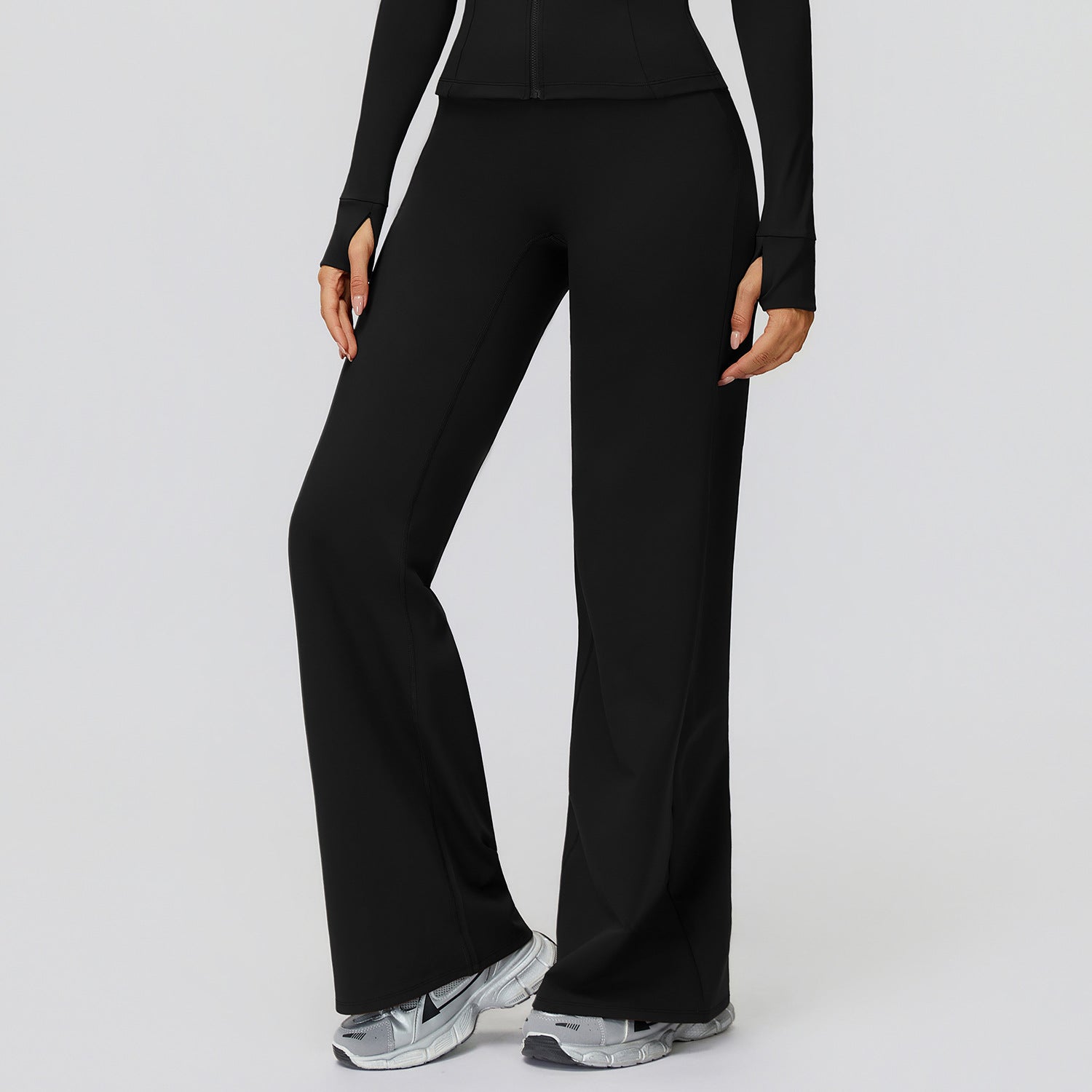 Casual Versatile Trousers Fleece-lined Keep Warm High Waist Wide-leg Trousers - [[{"value":"{{ Babyvera Babyvera  }}"}]]