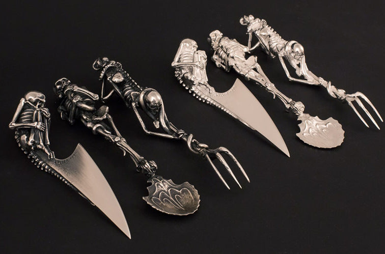 Halloween Gift Skeletal Cutlery Sets - [[{"value":"{{ Babyvera Babyvera  }}"}]]