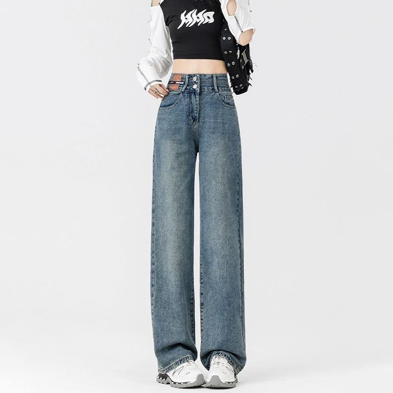 Women's New Fleece-Lined Thickened Loose-Fit Slimming Wide-Leg Denim Jeans - [[{"value":"{{ Babyvera Babyvera  }}"}]]