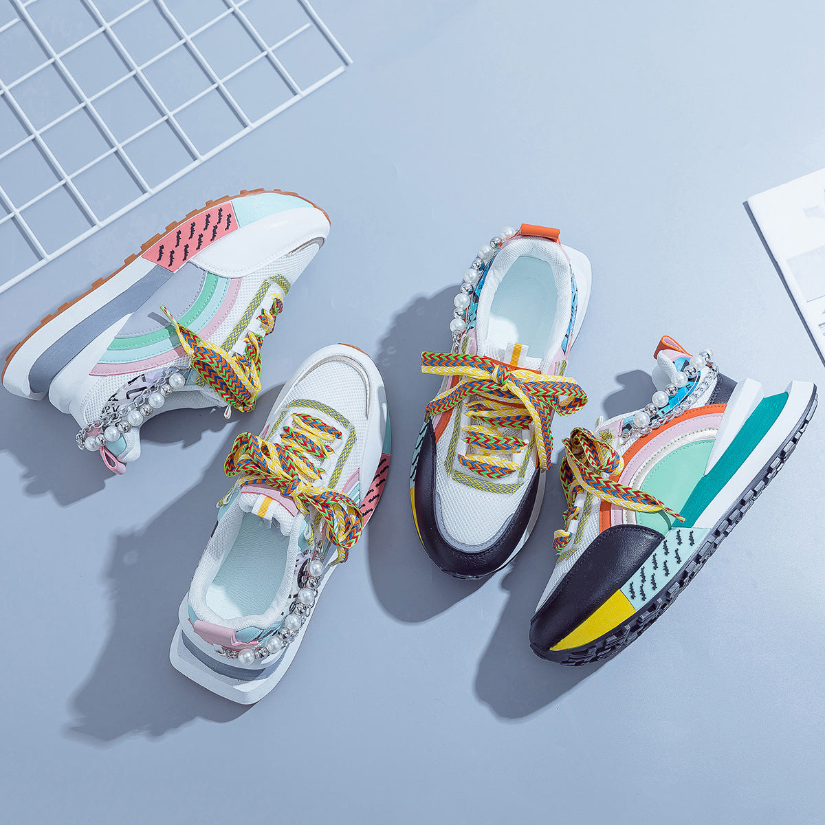 Shiny Chunky Soled Sneakerscasual FashionableAnd On Trend - [[{"value":"{{ Babyvera Babyvera  }}"}]]