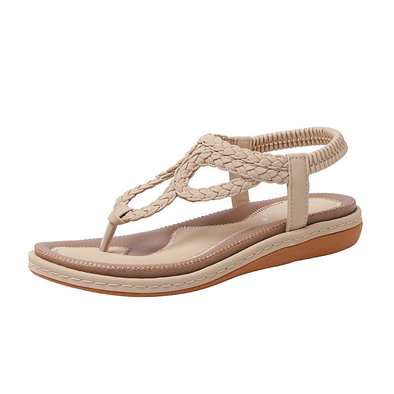5 Summer New European And American Woven Casual Flat - Babyvera