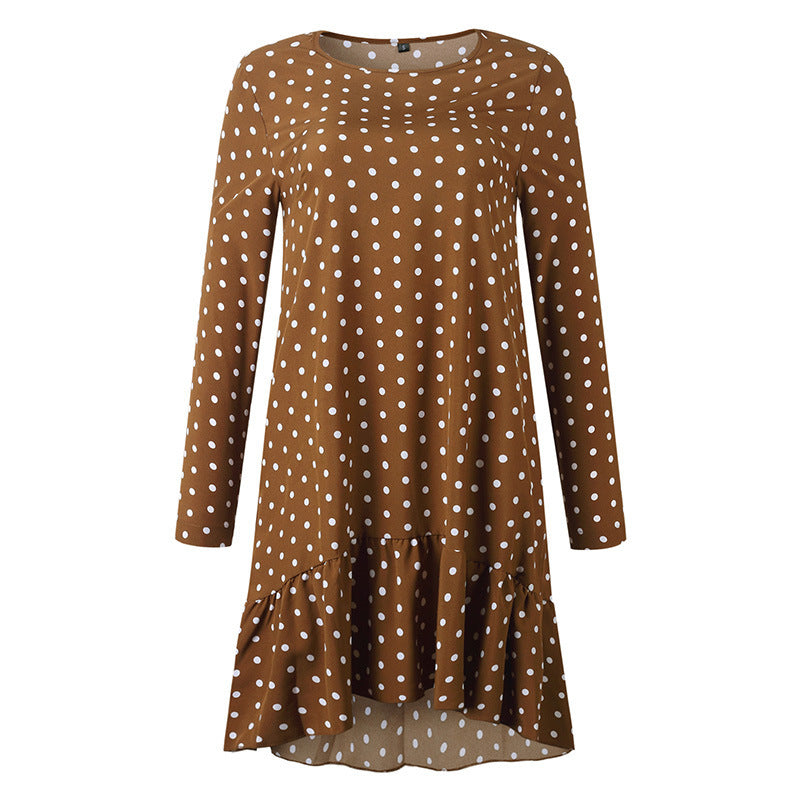 Irregular mid-wave dot dresses - [[{"value":"{{ Babyvera Babyvera  }}"}]]