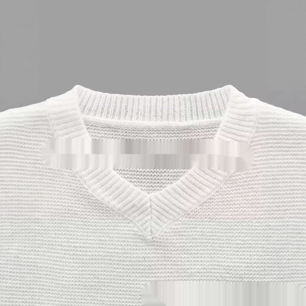 Elegant Knitted Sweater With Colorful Floral Design For Women - [[{"value":"{{ Babyvera Babyvera  }}"}]]