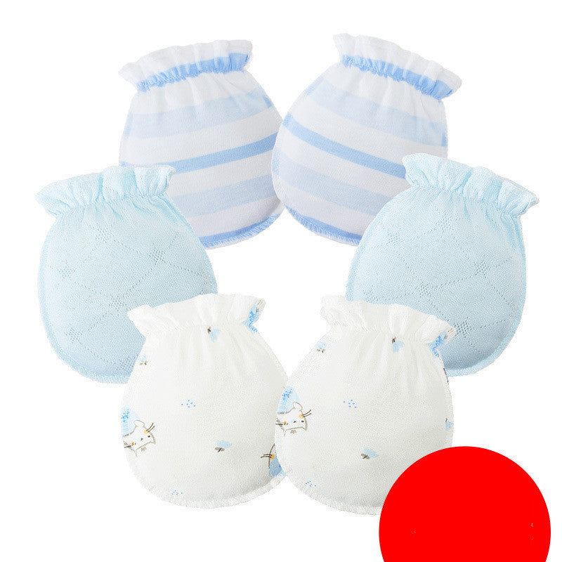 3 Pairs Baby Gloves 0-6 Months Early Baby Anti-grasping Gloves - [[{"value":"{{ Babyvera Babyvera  }}"}]]