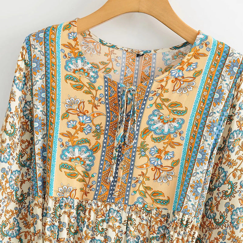 Floral lace-up dresses - [[{"value":"{{ Babyvera Babyvera  }}"}]]