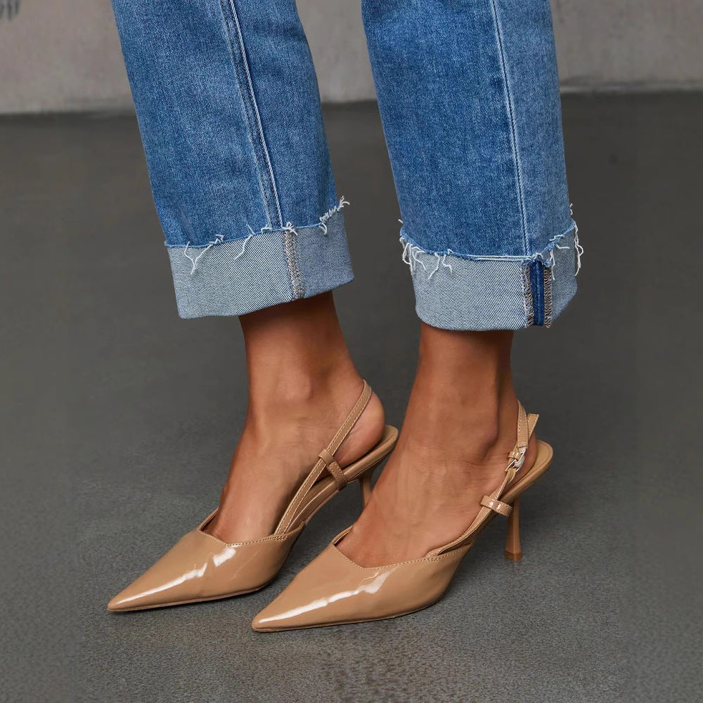 Cuffed Capri Pants, Fashionable Stretchy Whiskered Denim Jeans - [[{"value":"{{ Babyvera Babyvera  }}"}]]