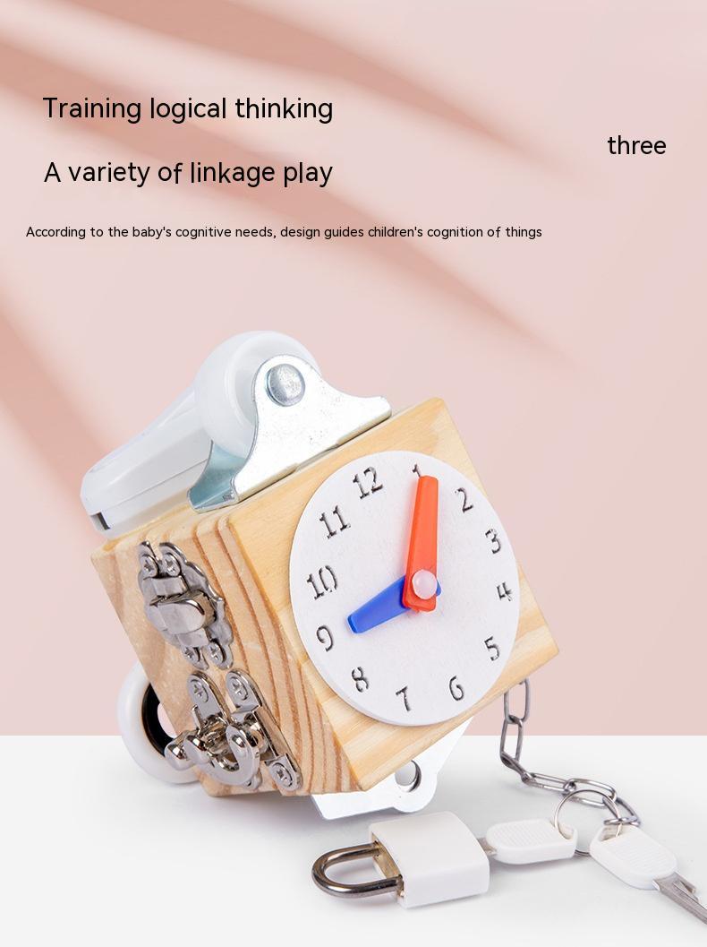 Busy Block Children's Montessori Early Education Teaching Aids Kindergarten Montessori Unlocking Toys - [[{"value":"{{ Babyvera Babyvera  }}"}]]