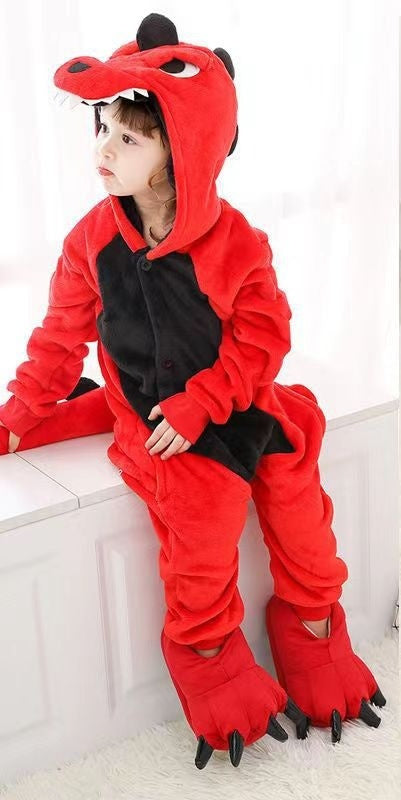One-piece Animal Pajamas Flannel Children's One-piece Pajamas - [[{"value":"{{ Babyvera Babyvera  }}"}]]