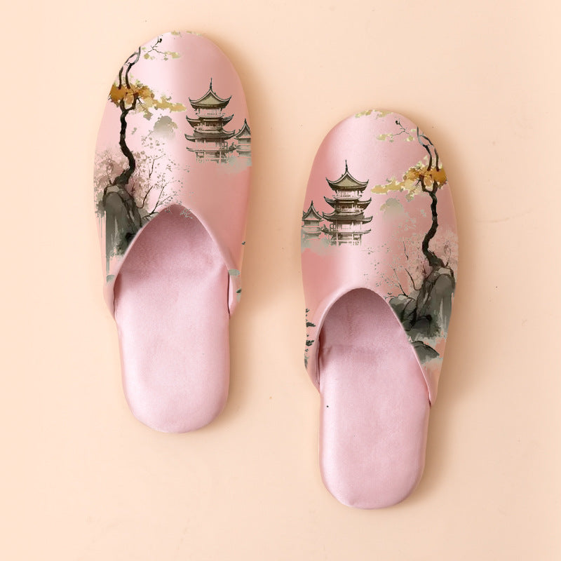 Women's Fashionable Non-slip Printed Fabric Slippers - [[{"value":"{{ Babyvera Babyvera  }}"}]]