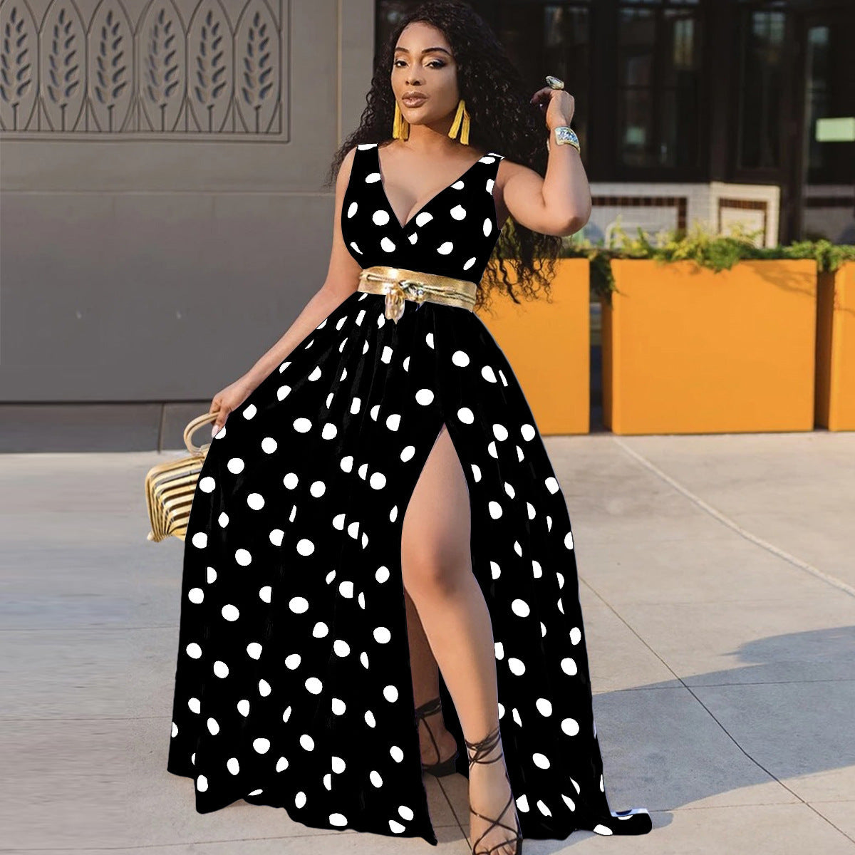 Sexy Dresses Women Party Ladies Belt Plus Size Forked Club Dresses - [[{"value":"{{ Babyvera Babyvera  }}"}]]