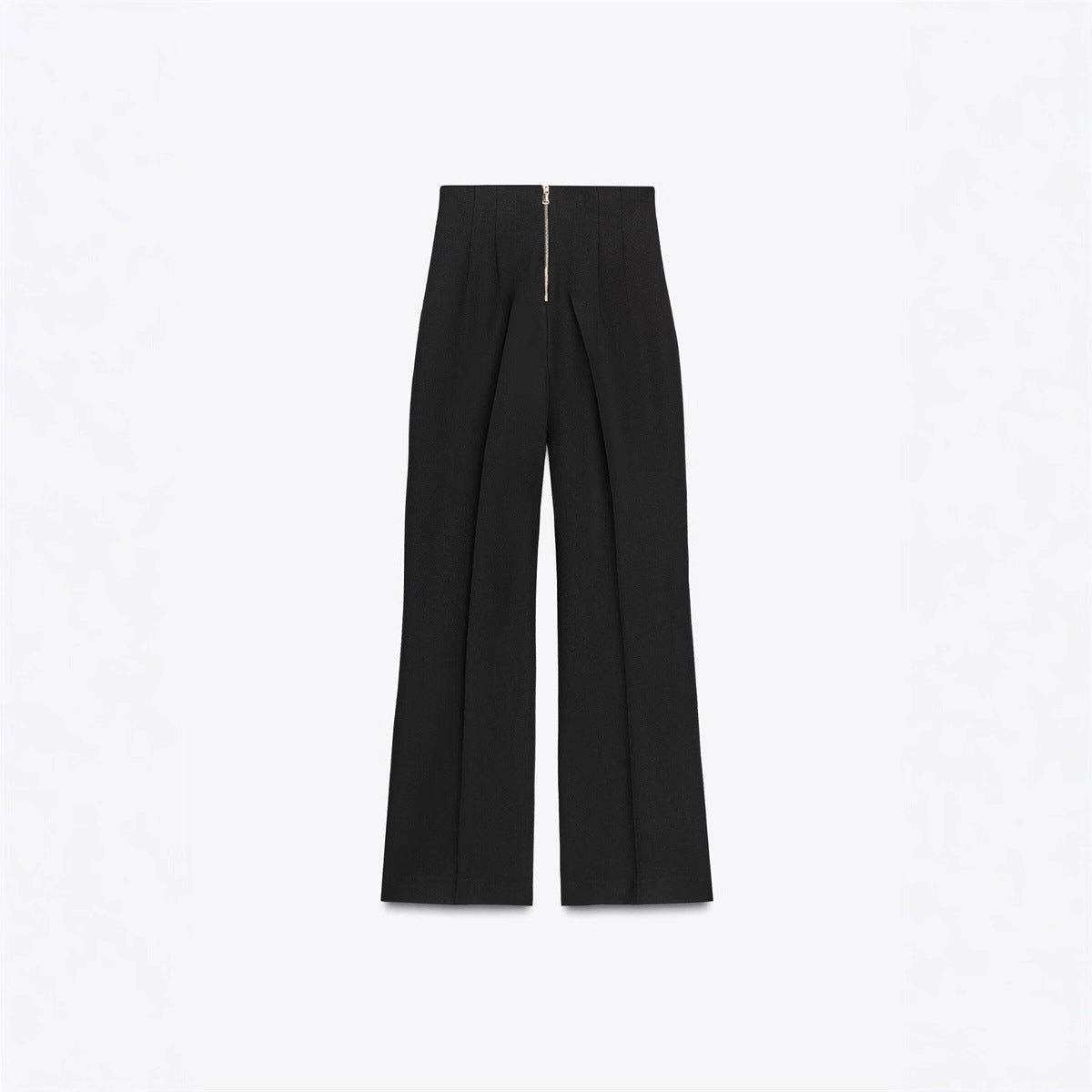 Retro Fashion Versatile Slimming High-waisted Pants With Zip Decoration - [[{"value":"{{ Babyvera Babyvera  }}"}]]