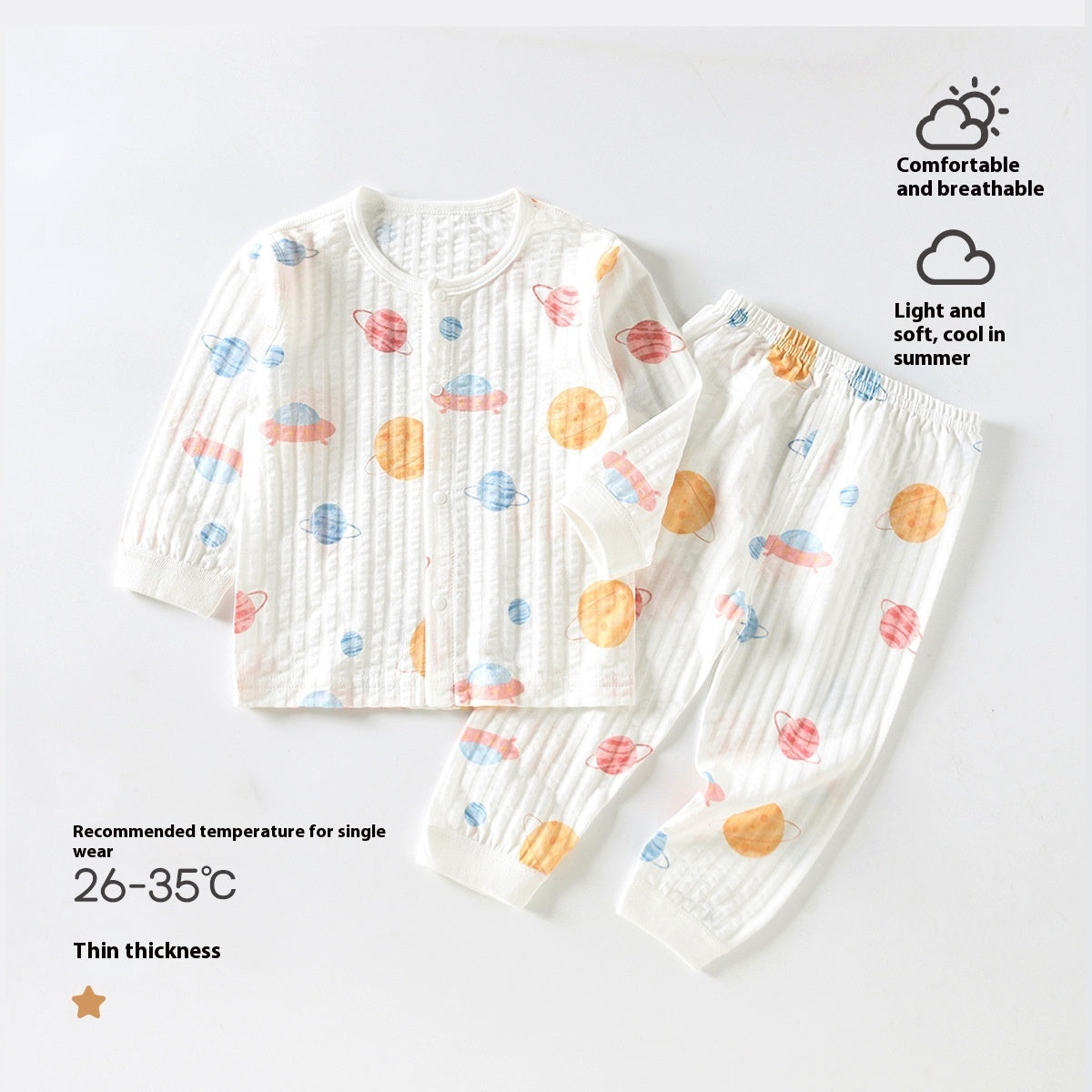 Newborn Months Crawling Thin Short Sleeve Cute Pajamas - [[{"value":"{{ Babyvera Babyvera  }}"}]]