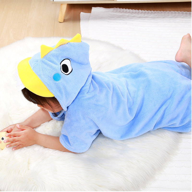 Children's Wearable Coral Fleece Absorbent Hooded Cloak Bath Towel Boys And Girls Nightgown Home Clothes - [[{"value":"{{ Babyvera Babyvera  }}"}]]