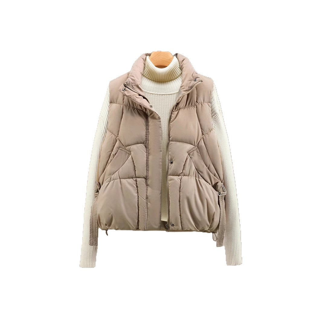 Women's Autumn Loose Outerwear Stand Collar Cotton Vest - [[{"value":"{{ Babyvera Babyvera  }}"}]]