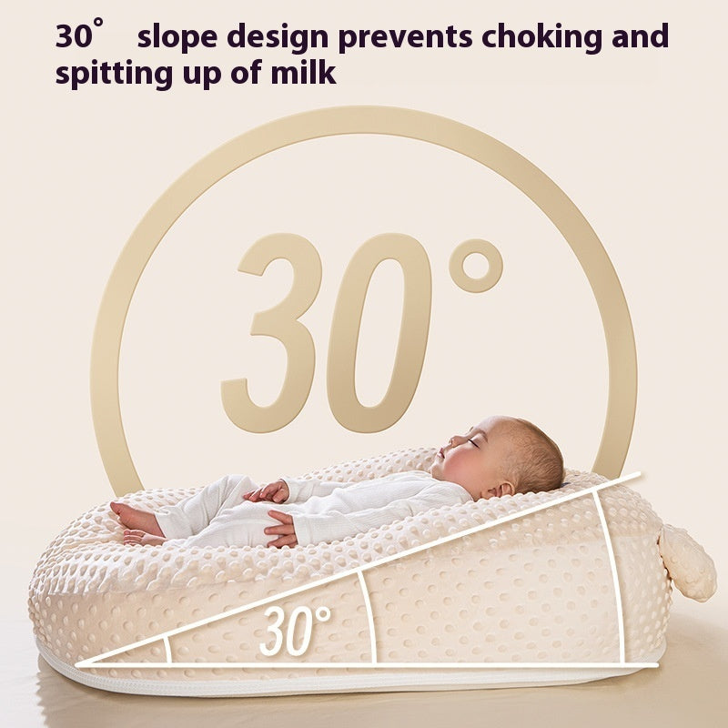 Baby Milk Spilt Prevent Slope Lying Sleep Ramp Mat Newborn Feeding Artifact Nursing Pillow - [[{"value":"{{ Babyvera Babyvera  }}"}]]